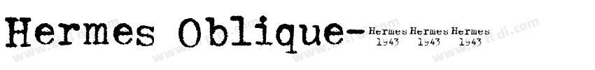 Hermes Oblique字体转换